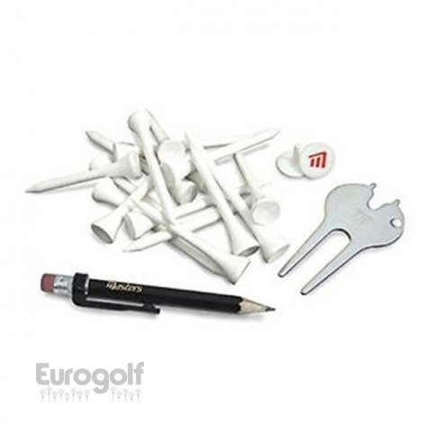 Logoté - Corporate golf produit Pack Deluxe tees - plastic pitchfork, pencil and 2 ball markers de Eurogolf