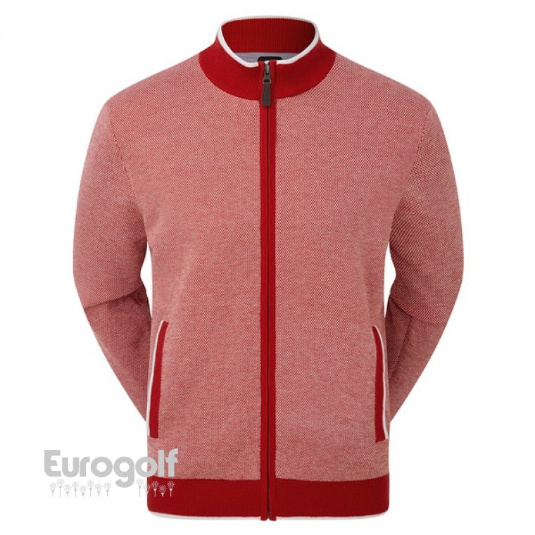 Vêtements golf produit Full-zip Lined Pullover de FootJoy  Image n°3