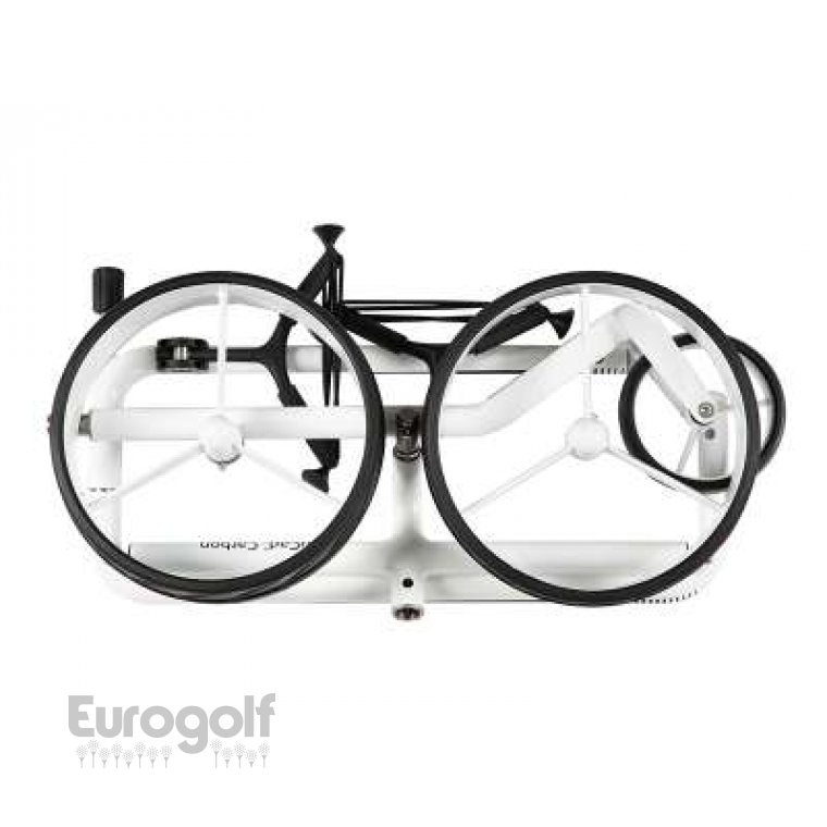 Chariots golf produit Carbon Blanc/Noir de JuCad  Image n°2