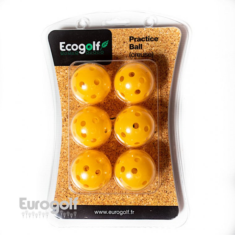 Balles golf produit Balles creuses légères pour l'entrainement de Ecogolf  Image n°2