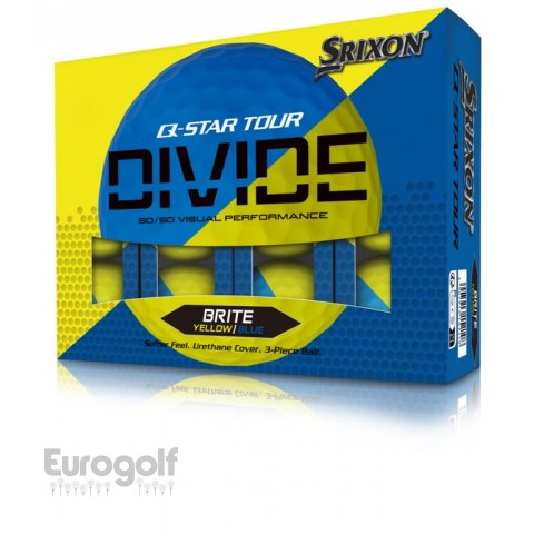 Balles golf produit Q-STAR Tour Divide 2 de Srixon 