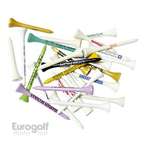 Logoté - Corporate golf produit 5cm wooden tees  de Eurogolf