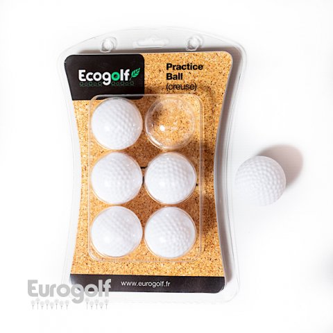 Balles golf produit Balles blanches d'entrainement de Ecogolf 