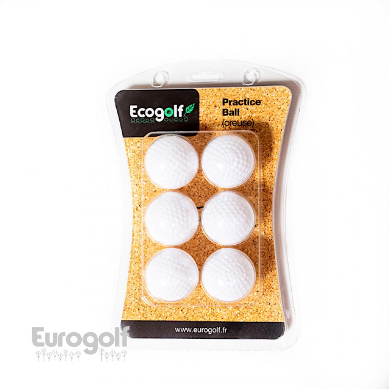Balles golf produit Balles blanches d'entrainement de Ecogolf  Image n°2