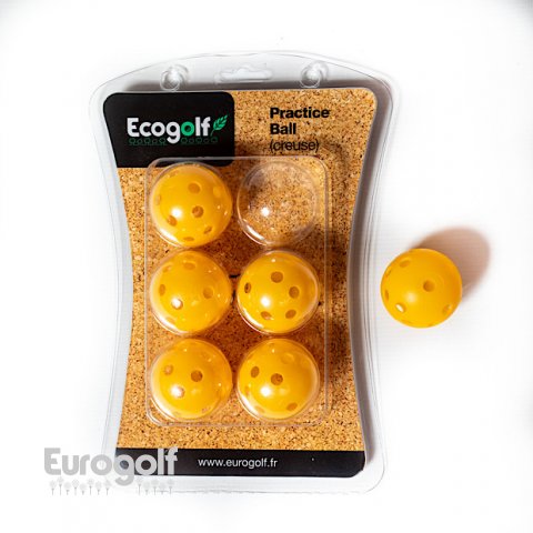 Balles golf produit Balles creuses légères pour l'entrainement de Ecogolf 