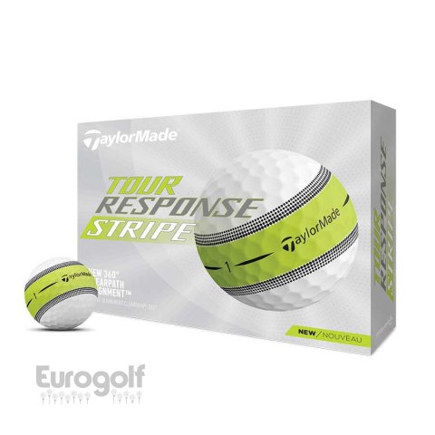 Balles golf produit Tour Response Stripe de TaylorMade 