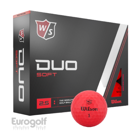 Balles golf produit Duo Soft Rouge de Wilson 